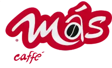 Offizielles Logo der Kaffeemarke mas caf&eacute; von Pepe Caff&egrave; aus der Region Friaul-Julisch Venetien, Italien.
