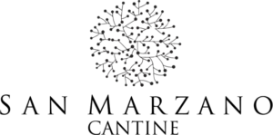 Offizielles Logo des renommierten Weinguts Cantine San Marzano aus der Weinregion Apulien, Italien.