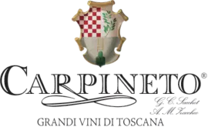 Offizielles Logo des renommierten Weinguts Carpineto aus der weltbekannten Weinregion Toskana, Italien.